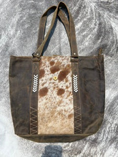 Wagner Leather Purse with Hide