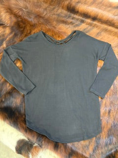 Black knit top